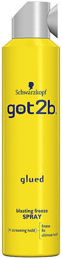 Plaukų lakas Schwarzkopf Got2b Glued Blasting Freeze Spray, 300 ml