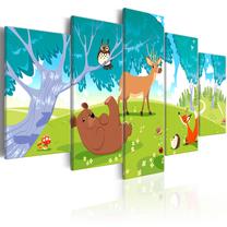 Reprodukcija Artgeist Friendly Animals N7299, 100 cm x 50 cm