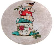 Vonios grindų kilimėlis Foutastic Cup 359CHL1444, įvairių spalvų, 100 cm x 100 cm, Ø 100 cm