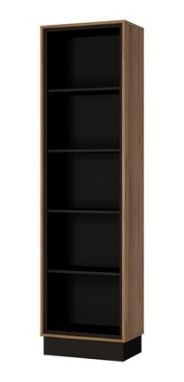 Pastatoma lentyna Meble Wojcik Brolo BROR02, ąžuolo sp./juoda sp./ruda sp., 208 cm x 37 cm x 56.6 cm
