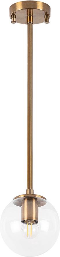 Valgusti rippuv Opviq Akkas 10010 942FLG1158, E14, 1 x 40 W, läbipaistev v. / pronks v.