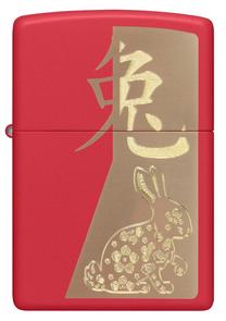 Šķiltava Zippo Year of the Rabbit 48282, zila krās./sarkana krās.
