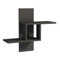Sieninė lentyna Kalune Design Berlin 550ARN1442, antracito sp., 60 cm x 68 cm x 19.6 cm