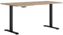 Kirjutuslaud reguleeritava kõrgusega Space Office S479-BIU/160/90/B/L-DASN, 160 cm x 90 cm, 72 - 120 cm, tamm v./must v.