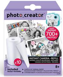 Radošs foto rullīšu komplekts Canal Toys Instant camera refill 10 rolls, balta krās.
