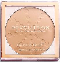 Kompaktinė pudra Makeup Revolution London Bake & Blot, beigeeee, 5.5 g