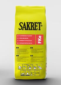 Klijai plytelių Sakret FKE, 5 kg, pilka sp.