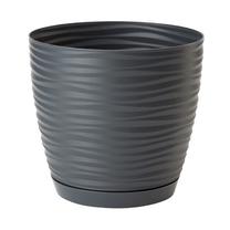 Puķu pods Form Plastic Petit 3040, plastmasa, Ø 19 cm, pelēka krās.