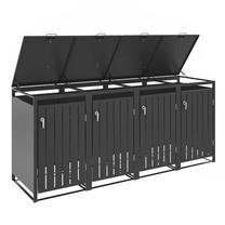 Lauko konteinerių stoginė Hatis MBB02-4A, 240 l, antracito sp.