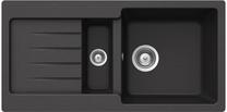 Кухонная мойка Teka Kea 60 B-TG, масса камня, 86 см x 43.5 см x 20 см, черный цв.