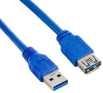 Vads 4World USB 3.0 A male, USB 3.0 A female, 0.5 m, zila krās.