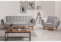 Sofos rinkinys Hanah Home Fiona Set, pilka sp., 81 x 214 cm x 81 cm
