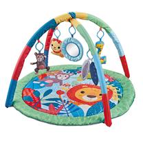 Aktyvumo kilimėlis BabyTrold Animals, 82 cm x 82 cm, žalia sp./įvairių spalvų