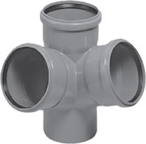 Telpiskais četrstūris iekštelpu kanalizācijai Magnaplast HTplus, 110 mm x 110 mm x 110 mm, 67 °