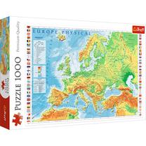 Pusle Trefl Europe Map 10605, 68.3 cm x 48 cm, 1000 tk, mitmevärviline