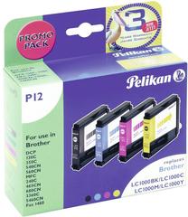 Printera kasetne Pelikan, dzeltens krās./melns krās./fuksīna (magenta) krās.