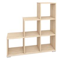 Pastatoma lentyna ML Meble Porto, ąžuolo sp., 108 cm x 29 cm x 106 cm