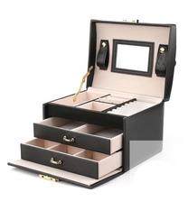 Papuošalų dėžutė ECarla Jewelry Box, 13 cm, juoda sp.