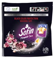 Skalbimo kapsulės Sofin Black Color Protection, 24 vnt.