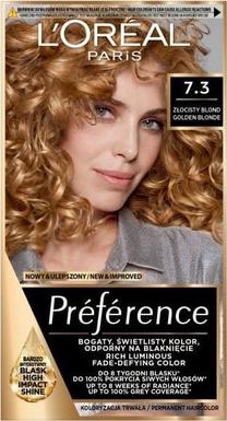 Kраска для волос L’Oréal Paris Preference, golden blonde, 7.3