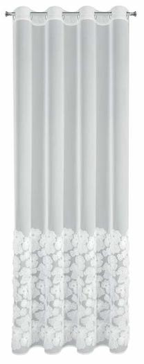 Dieninė užuolaida Jasmin 2, balta sp., 140 cm x 250 cm