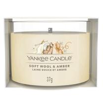Žvakė, aromatinė Yankee Candle Mini Soft Wool & Amber, 7 - 10 h, 37 g, balta sp.