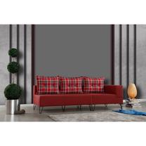 Sofa Hanah Home Roha Sol Köþe 861LKH1310, raudona sp., dešininė, 80 x 200 cm x 85 cm