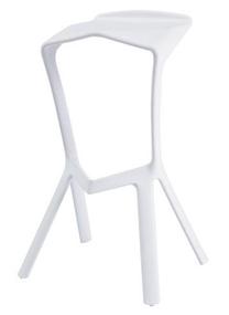 Baro kėdė, balta sp., 50 cm x 29 cm x 82 cm