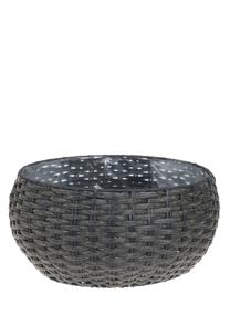 Puķu pods 4Living Onyx 315626, dabiskās šķiedras, Ø 42 cm, tumši brūna krās.