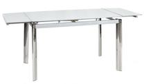 Stalas išskleidžiamas Modern GD-020, balta sp., 120 - 180 cm x 80 cm x 76 cm