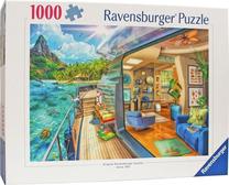 Dėlionė Ravensburger Tropical Island Charter, 50 cm x 70 cm, 1000 vnt., įvairių spalvų