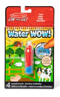 Набор для рисования Melissa & Doug Water Wow Farm, синий цв./красный цв.