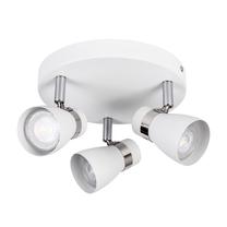 Lampa griesti Kanlux 28764, GU10, 3 x 10 W, balta krās. / balta krās.