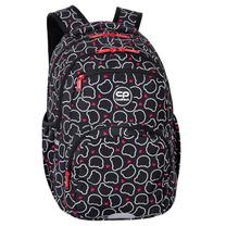 Skolas mugursoma CoolPack Pick Bear, balta krās./melna krās./sarkana krās., 42 cm x 32 cm x 17 cm
