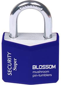 Pakabinama spyna Blossom Padlock, mėlyna sp., 27 mm