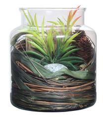 Dekoracija Kayoom Flora 810 KPDW7, 18 cm, ruda sp./žalia sp.