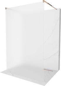 Dušas siena Mexen Kioto Walk-In, 120 cm x 200 cm, zelta krās./rūdītais