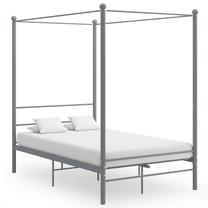 Lova dvigulė VLX Metal 325062, 140 x 200 cm, pilka sp., be čiužinio, su grotelėmis