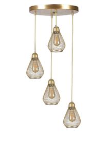 Valgusti rippuv Opviq Chandelier Armut 8717-4, E27, 4 x 60 W, kuldne v. / kuldne v.