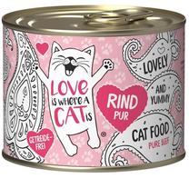 Mitrā kaķu barība Love is where a cat is Beef, liellopa gaļa, 0.200 kg