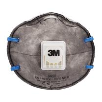 Respirators, ar vārstu 3M 9922C2, pelēka krās., 2 gab.