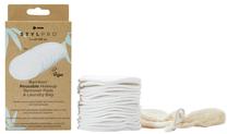 Vates spilventiņi Stylideas Stylpro Bamboo Reusable, 8 cm, 17 gab., balta krās.