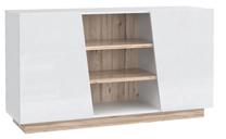 Komoda Forte Hulon HULK231-N98, ąžuolo sp./balta sp., 79 cm x 139.6 cm x 41 cm