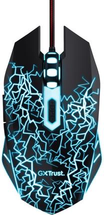 Laidinė žaidimų pelė Trust GXT Gaming Mouse and Mousepad, juoda sp.
