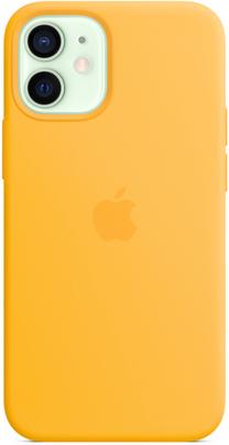 Telefono dėklas Apple iPhone 12 mini Silicone Case with MagSafe - Sunflower, geltona sp., Apple