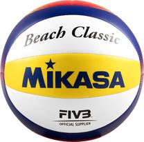 Tinklinio kamuolys Mikasa Beach Classic BV552C-WYBR, 5 dydis, mėlyna sp./balta sp./raudona sp.