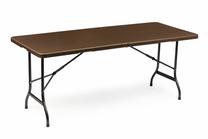 Lauko stalas ModernHome Banquet Foldable, rudas, 180 cm x 74.5 cm x 73 cm