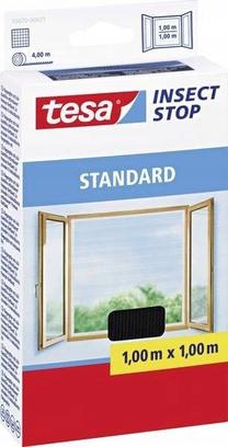 Moskītu tīkls Tesa Standard, antracīta krās., 100 cm x 100 cm