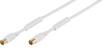 Vads Vivanco HQ TV/Radio Antenna 48120 Coax plug, Coax plug, 3 m, balta krās.