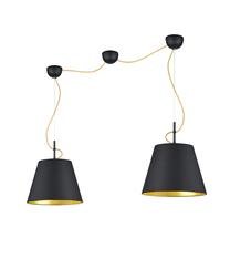 Šviestuvas kabinamas Trio Andreus 307500279, E27, 2 x 60 W, juoda sp. / juoda sp.
